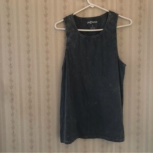 UnZipped Blue Tank Top